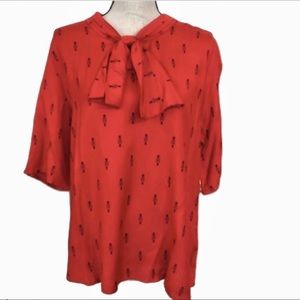 NWT CIRCUS Blouse W/ Nutcrackers Peter Pan Collar